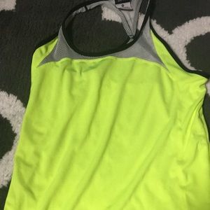 Neon nike running tank top